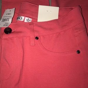 Cato coral skinny leg pants